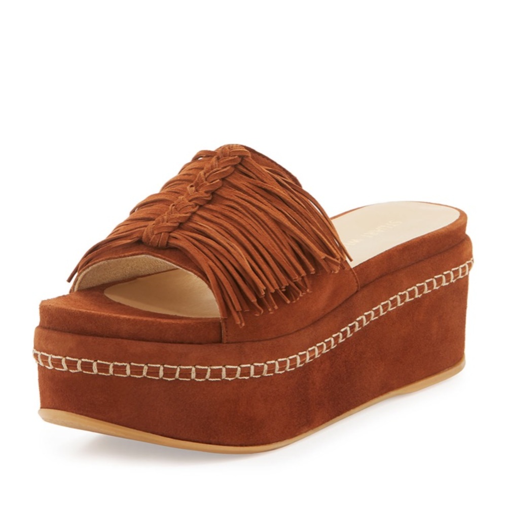 Stuart Weitzman Wiggleroom Fringe Platforms